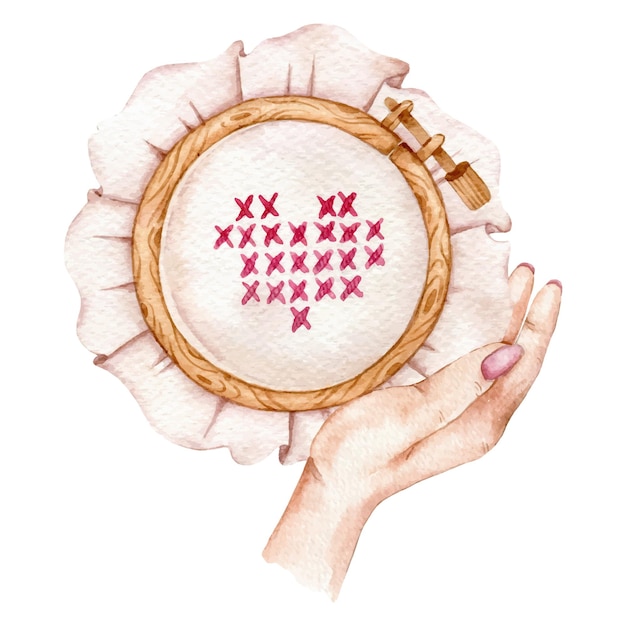 rzemieślniczka przy tamborku